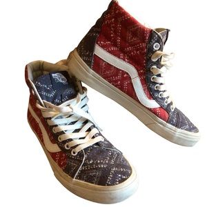 Limited Edition Ditsy Bandana Vans Off The Wall Sk8 High Top Sneakers